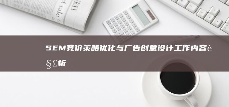 SEM竞价策略优化与广告创意设计工作内容解析